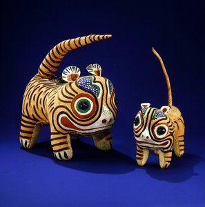 Tiger (bemalte Leinwand) von Ching Period Chinese School