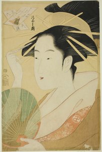 Eine Auswahl von sechs Blumen - Eine Parodie Rokkasen (Yatsushi rokkasen): Bischof Henjo von Chobunsai Eishi