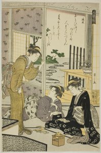 Henjo, aus der Serie "Sechs unsterbliche Dichter (Rokkasen)" von Chobunsai Eishi