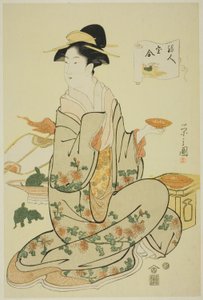 Jurojin, aus der Serie "Ein Vergleich der Schätze der Glücksgötter (Fukujin takara awase)"
