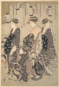 Karakoto von Chojiya auf Parade von Chobunsai Eishi