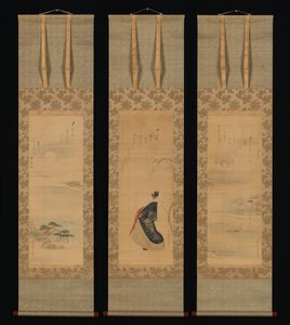 Schnee, Mond und Kirschblüten (Yoshiwara in drei Jahreszeiten) von Chobunsai Eishi