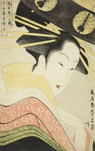 Misayama vom Chojiya, aus der Serie Schönheiten des lizenzierten Viertels
