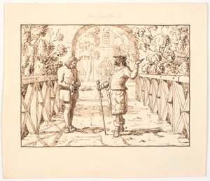 Illustration zu St. St. Blicher, Die drei Heiligenabende von Christen Dalsgaard