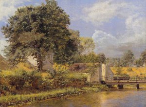 Ein Blick auf das Nordtor von "Kastellet" vom Bastion östlich der Brücke von Christen Købke