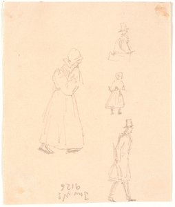 Vier Figurenstudien von Christen Købke