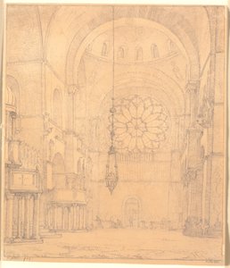Teil des Inneren von St. Markus in Venedig von Christen Købke