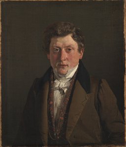 Porträt des Cousins und Schwagers des Künstlers, des Lebensmittelhändlers Christian Petersen von Christen Købke