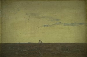 Meereslandschaft. Himmel bei Sonnenuntergang von Christen Købke