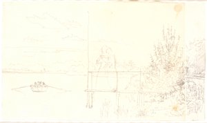 Aussicht von der Dosseringen bei Sortedamssøen Richtung Nørrebro