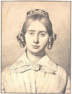 Porträt der Frau des Künstlers, Susanne Cecilie geborene Købke von Christen Købke
