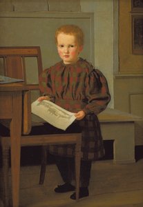 Eckersbergs Sohn, Julius, im Atelier seines Vaters in Charlottenborg
