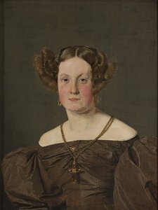 Frau Th Petersen, geb. Roepstorff, 1833 von Christen Schjellerup Købke