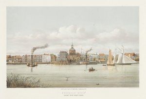 Ansicht des Groothoofdspoort in Dordrecht von Christiaan Bos