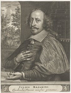 Porträt von Kardinal Mazarin von Christiaan Hagen