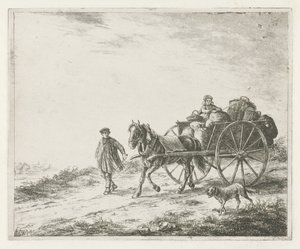 Bauernwagen mit Ladung von Christiaan Wilhelmus Moorrees