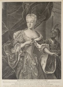 Porträt von Prinzessin Charlotte von Braunschweig-Wolfenbüttel 1694-1715, Ehefrau von Zarewitsch Alexei Petro von Christian Albrecht Wortmann