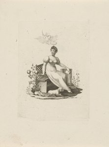 Frau sitzt auf einer Bank von Christian Anthony Lotter