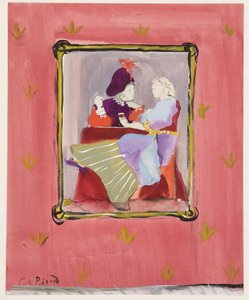 Ein kostümiertes Paar, ca. 1935-45 von Christian Bérard