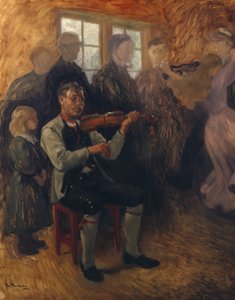 Ein Numedals-Geiger (Studie) von Christian Eriksen Skredsvig