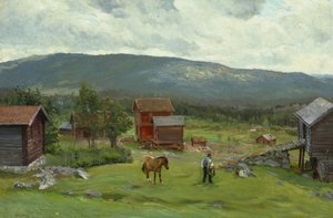 Mann auf der Weide, Hiaasen, Juni 1893