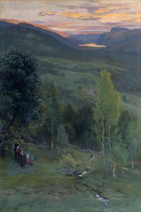 Mittsommer, Eggedal von Christian Eriksen Skredsvig
