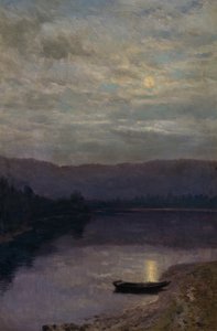 Mondaufgang am Solevatne von Christian Eriksen Skredsvig