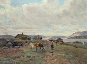 Morgenstimmung in Holmvassbu von Christian Eriksen Skredsvig