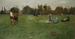 Hirtinnen von Christian Eriksen Skredsvig