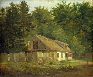 Ein Haus im Frederiksdal-Wald bei Kopenhagen, 1828