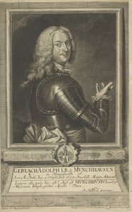 Porträt von Gerlach Adolph von Münchhausen 1688-1770, 1738 von Christian Friedrich Fritzsch