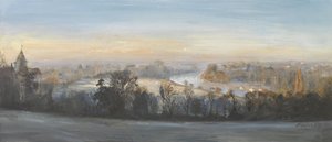 Blauer Sonntagmorgen im Winter - Richmond Hill, 2013 von Christian Furr