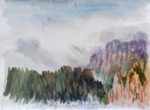 Nebel am Löwengipfel, 2015 von Christian Furr