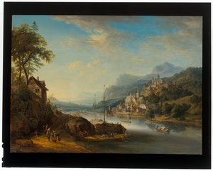 Ein Paar Rheinlandschaften von Christian Georg the Elder Schuetz