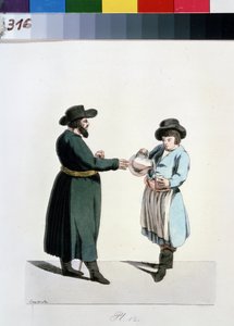 Serie über die Moskauer Händler: Kwas-Verkäufer von Christian Gottfried Geissler