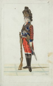 Offizier des Kavallerieregiments der Leibgarde, 1793 von Christian Gottfried Heinrich Geissler