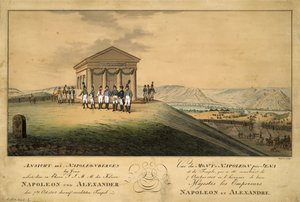 Der Besuch von Napoleon und Alexander I. auf dem Schlachtfeld von Jena, 1808