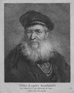 Köpfe nach Rembrandt, 1770 von Christian Gottfried Schultze