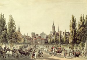 Blick auf Leipzig vom Grimma-Tor