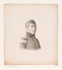 Porträt eines unbekannten Militärs von Christian Heinrich Gottlieb Steuerwald
