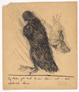 Illustrationsentwurf zu Die Geschichte einer Mutter von Christian Kongstad Petersen