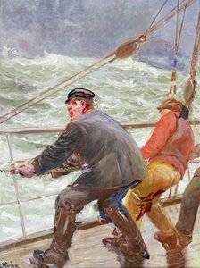 Am Wind segeln von Christian Krohg