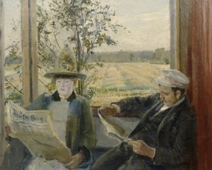 Oda Krohg liest Verdens Gang