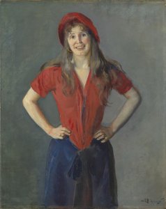 Porträt des Malers Oda Krohg, geb. Lasson von Christian Krohg