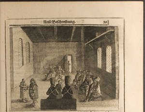 Botschafterlicher Prikaz Posolsky Prikaz in Moskau, Illustration aus Reisen zum Großherzog von M