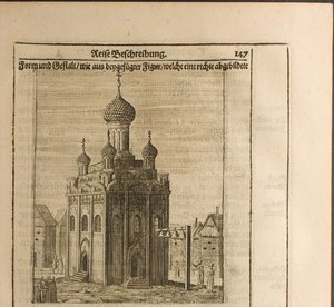 Kathedrale im Moskauer Kreml, Illustration aus Reisen zum Großherzog von Moskau