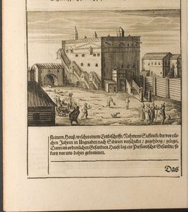 Die Streltsy in Kitay-gorod Illustration aus Reisen zum Großherzog von Moskau und dem König von