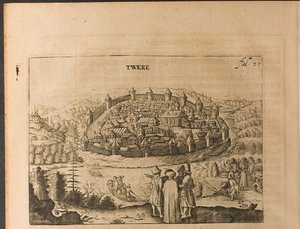 Twer Illustration aus Reisen zum Großherzog von Moskau und zum König von Persien von Adam Olearius von Christian Lorenzen Rothgiesser