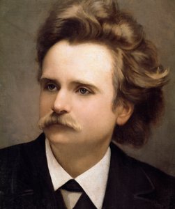 Porträt des norwegischen Komponisten Edvard Hagerup Grieg (1843-1907) (Detail). Gemälde von C.M. Ross (19. Jahrhundert). Neapel, Conservatorio di Musica San Pietro a Majella von Christian Meyer Ross