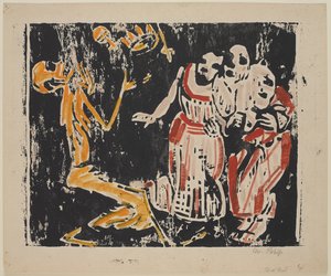 Tod als Jongleur (Revolution), 1918-19 von Christian Rohlfs